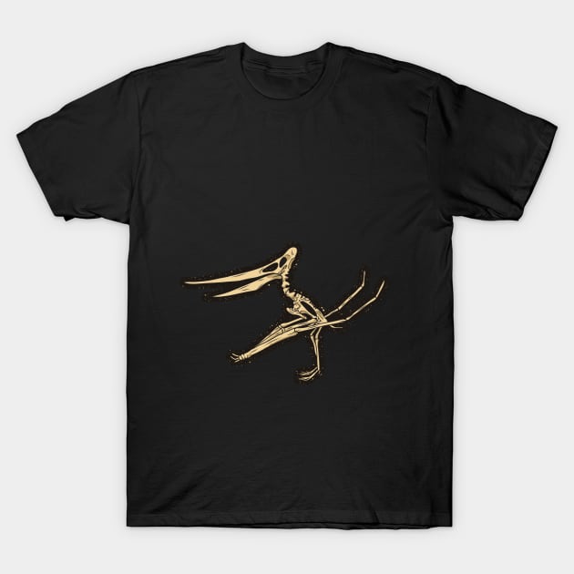 Flying Pteranodon Skeleton T-shirt, Winged Prehistoric Dino Shirt, Dinosaur Bones Tshirt, Paleontologist Tee, Pterosaur T-Shirt by theglaze